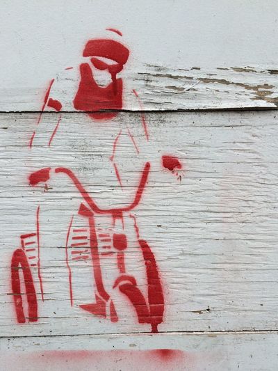 Close-up of red wall