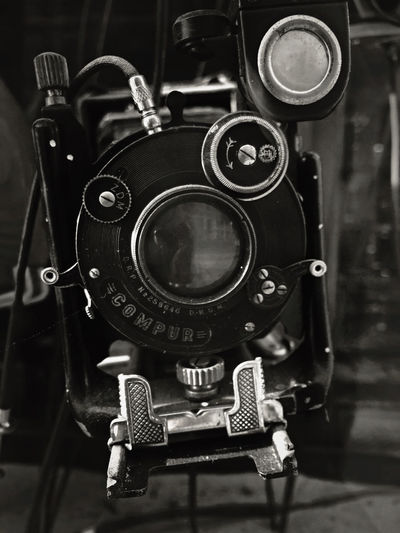 Close-up of camera machine