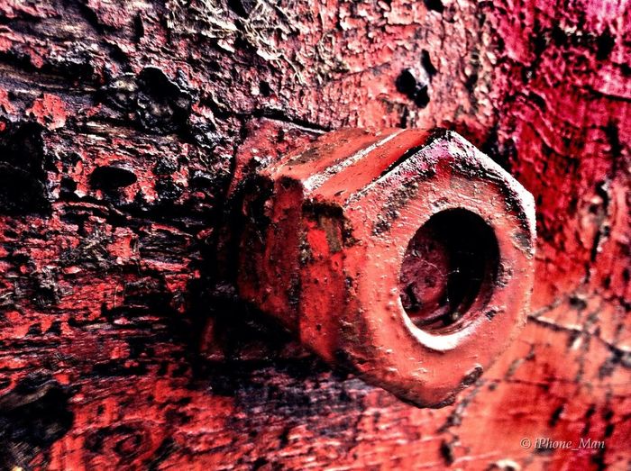 Close-up of old rusty metal