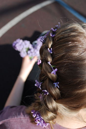 Flowers are lovely embellishment of any hairstyle