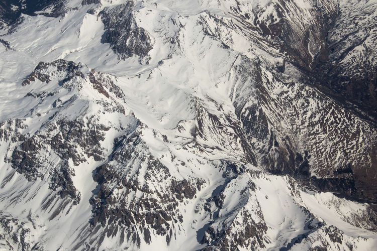 Full frame shot of snowcapped mountain