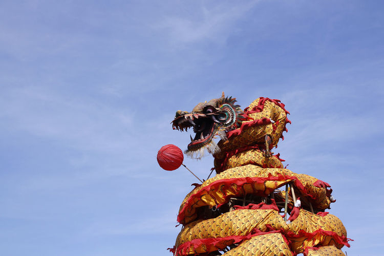 Dragon doll figure in chinese tradition