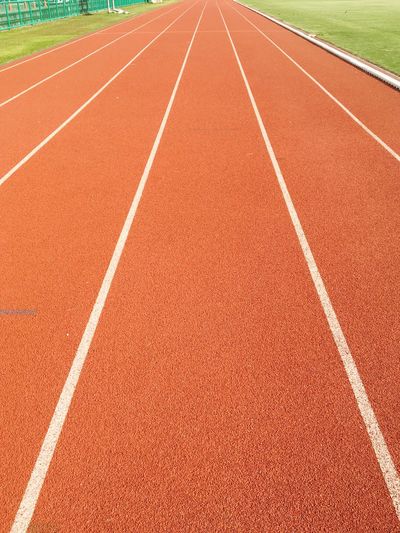 Empty running track