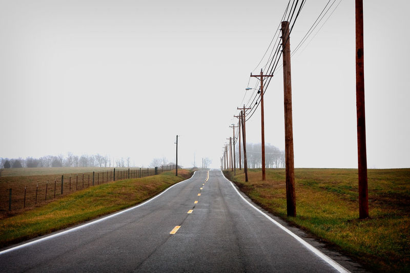 Road against sky