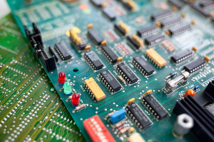 Full frame shot of circuit board