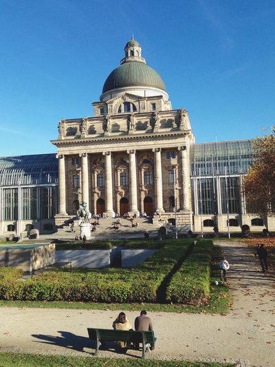 Low angle view of historical building