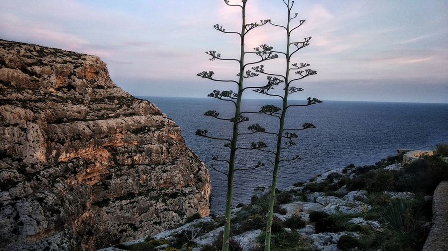 Scenic view of sea against sky in malta 
