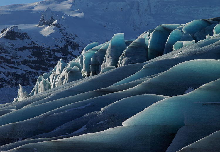 Detail of fjallsjokull glacier at vatnajokull national park