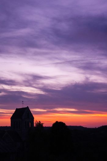 Dramatic sky at sunset