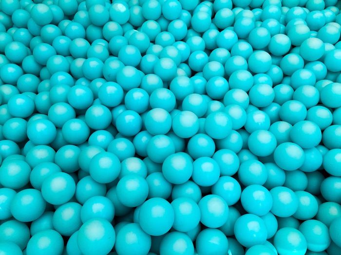 Full frame shot of blue balls