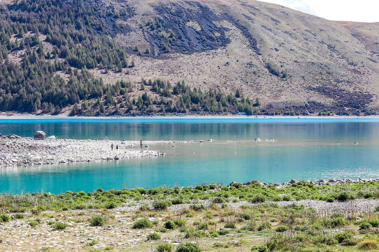 Scenic view of lake tekapo