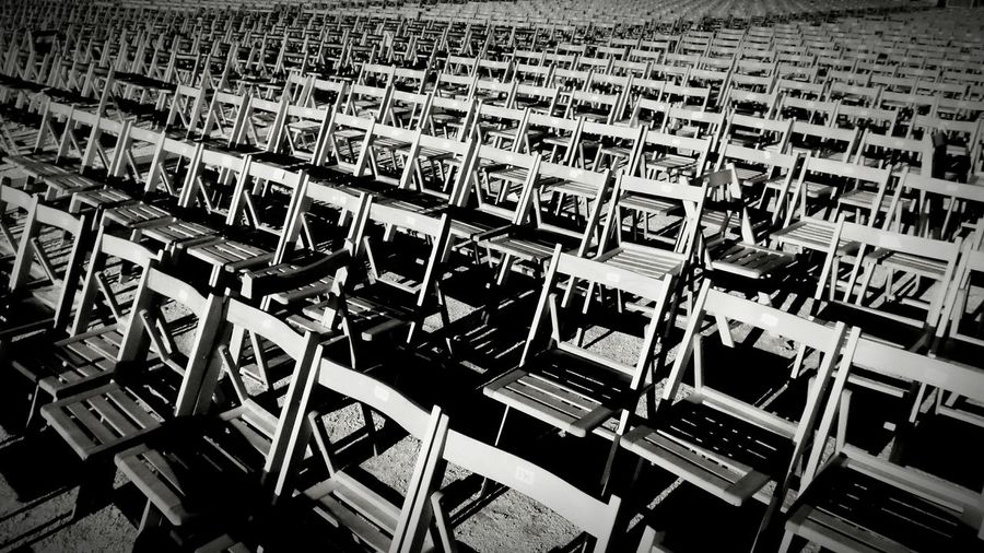 View of empty chairs