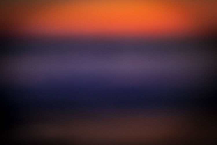Defocused image of orange sky