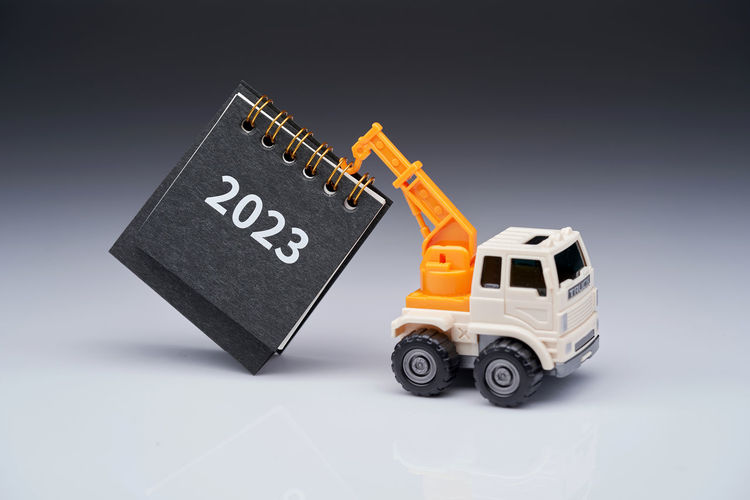 2023 desk calendar and tow truck