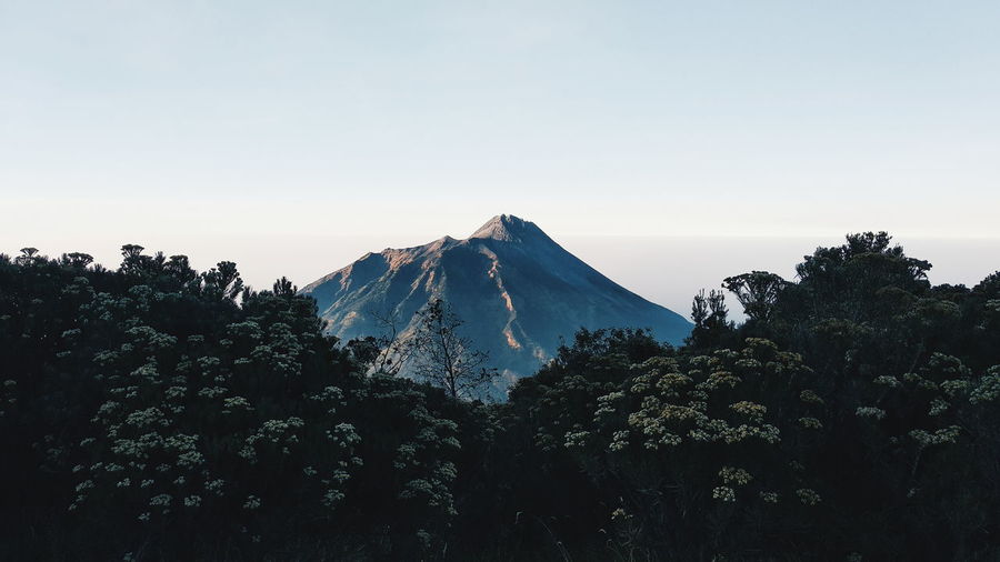 Beautiful morning from mt merbabu magelang indonesia 
