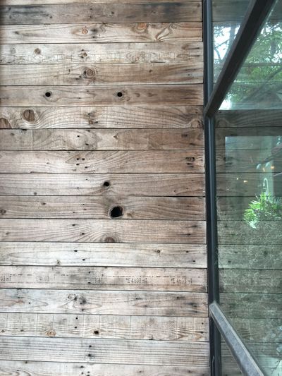 Full frame shot of wooden window