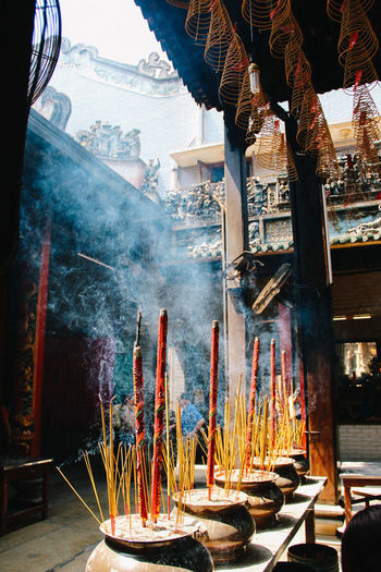 Incense at buddhist temple