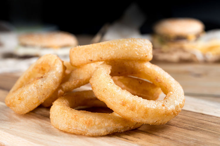Close-up of onion rings