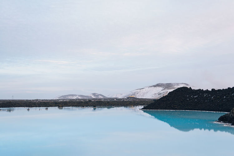 A blue lagoon near reykjavik