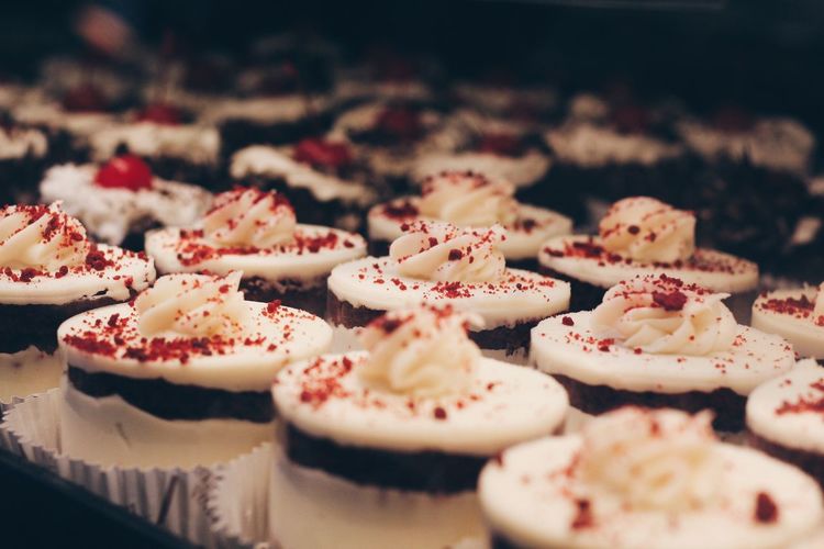 Close-up of cupcakes