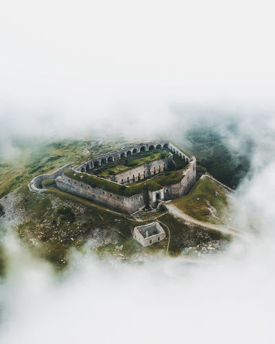 Aerial view of fort