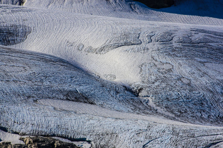 Full frame shot of snow on mountain