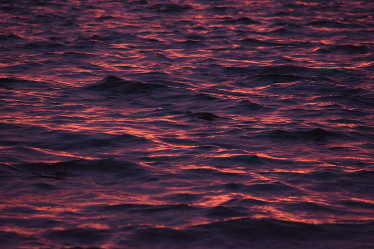 Full frame shot of sea during sunset