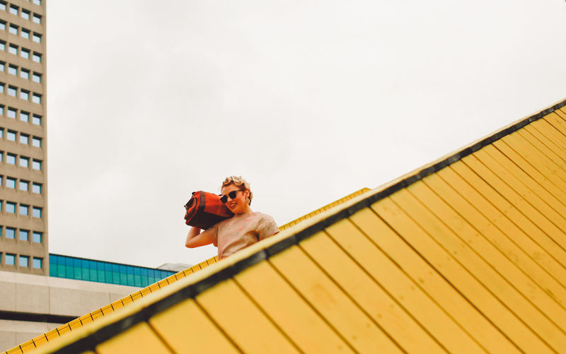 Adult Architecture Blond Hair Bonding Building Exterior Built Structure Cultures Day Fashion Friendship Leisure Activity Low Angle View Mid Adult Nature Outdoors People Photoshoot Portrait Rotterdam Sky Smiling Young Adult Young Women Paint The Town Yellow Connected By Travel Fashion Stories Urban Fashion Jungle #urbanana: The Urban Playground 17.62°