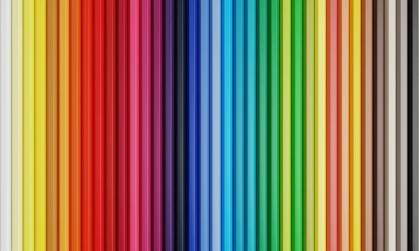 Full frame shot of multi colored pencils