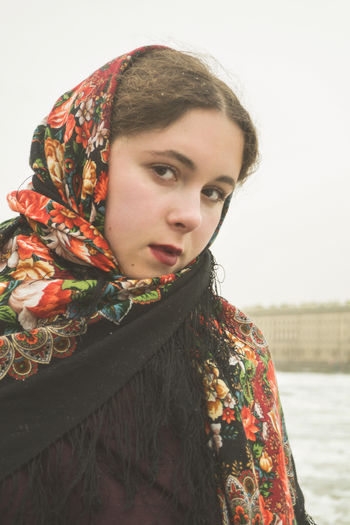Portrait of a beautiful young woman