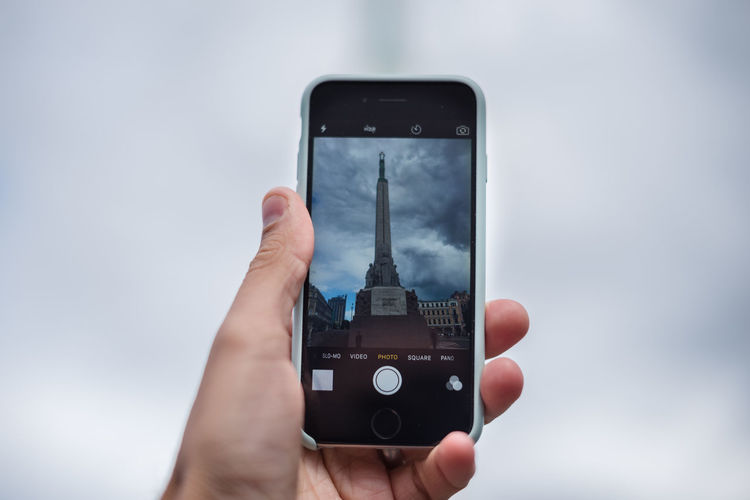 Close-up of person using mobile phone