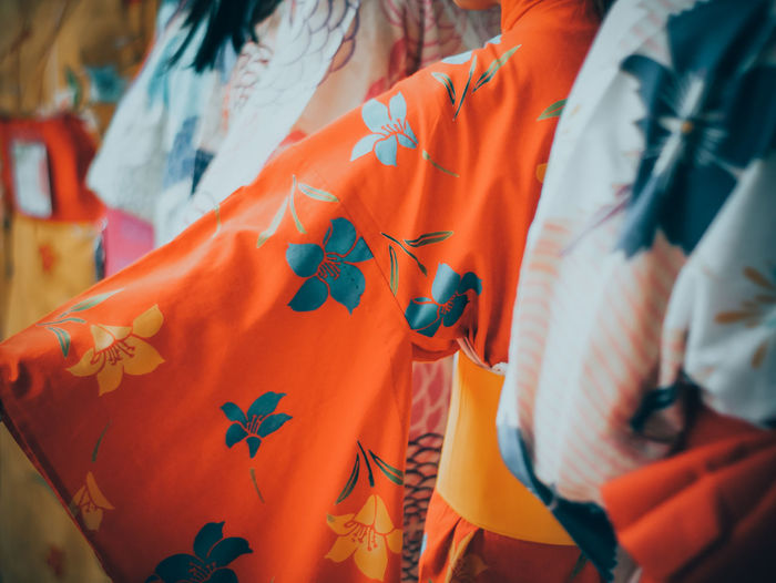 Close-up of women wearing traditional clothing 
