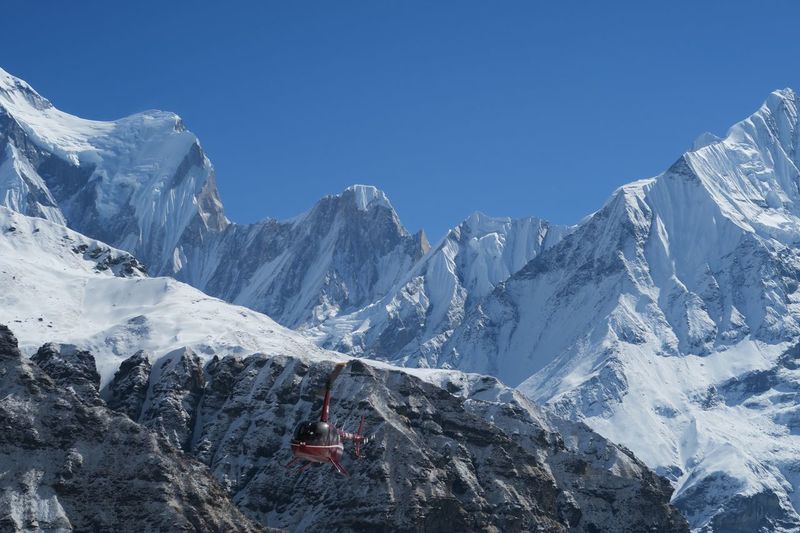 Annapurna base camp by helicopter