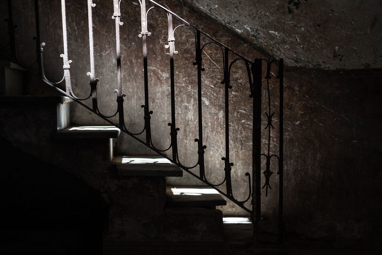 Steps against wall