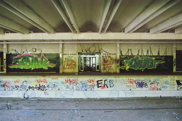 Graffiti on wall