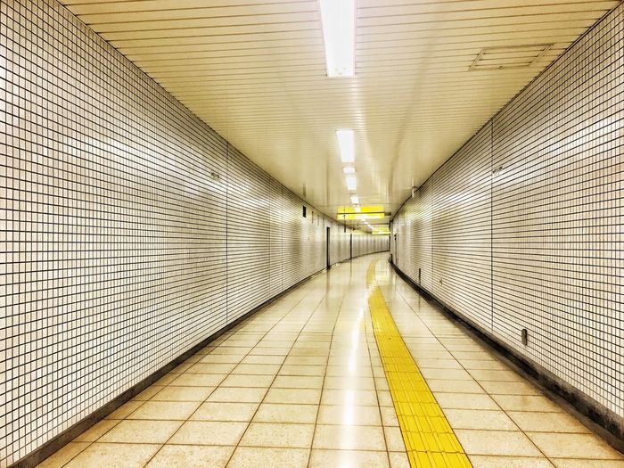Empty subway station