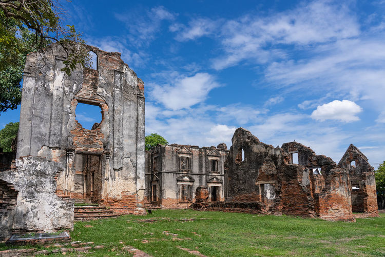 Old ruins against sky