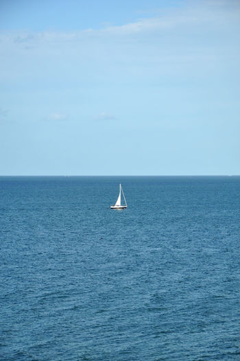 Sailboat on the baltic sea