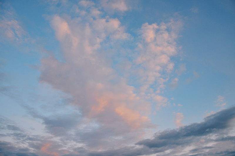 Low angle view of cloudy sky