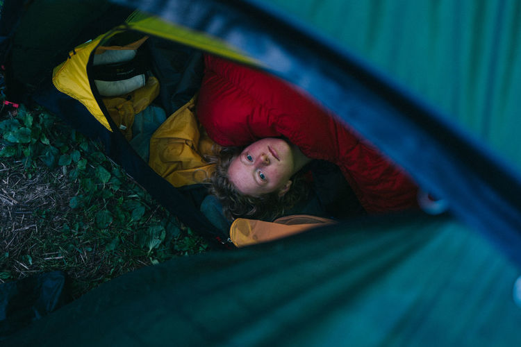 Hilleberg Lying Down Morning One Person Sleeping Tent Waking Up Young Adult The Week On EyeEm Editor's Picks